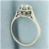 Image 3 : Diamond Solitaire Engagement Ring in 18k White Gold