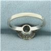 Image 4 : Diamond Solitaire Engagement Ring in 18k White Gold