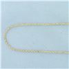 Image 2 : 20 Inch Rope Link Chain Necklace in 14k Yellow Gold