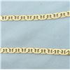 Image 2 : Italian 25 Inch Anchor Mariner Link Chain Necklace in 14k Yellow Gold