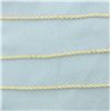 Image 2 : 30 Inch Rope Link Chain Necklace in 14k Yellow Gold