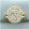 Image 1 : Diamond Statement Cocktail Ring in 14k Yellow Gold