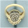 Image 4 : Diamond Statement Cocktail Ring in 14k Yellow Gold