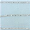 Image 2 : 18 Inch Rope Link Chain Necklace in 14k White Gold
