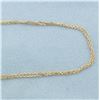 Image 2 : 17 Inch Double Cable Link Chain Necklace in 14k Yellow Gold