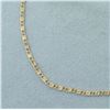 Image 2 : Paperclip Scroll Link Anklet in 14k Yellow Gold