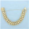 Image 1 : Woven Flower Design Bracelet in 14k Yellow Gold