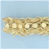 Image 2 : Woven Flower Design Bracelet in 14k Yellow Gold
