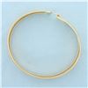 Image 2 : Etched Stripe Design Bangle Bracelet in 10k Yellow Gold