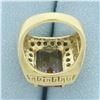 Image 4 : Ametrine and Citrine Greek Key Ring in 10k Yellow Gold