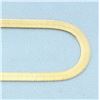 Image 2 : 16 Inch Herringbone Link Chain Necklace in 14k Yellow Gold