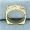 Image 3 : Squared Nugget Ring in 14k Yellow Gold
