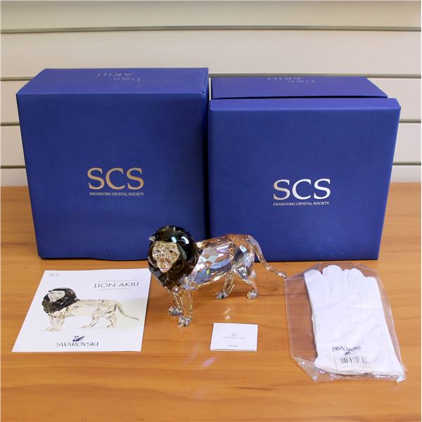 Swarovski Crystal  5135894 Lion Akili SCS 2016 with Box and COA