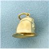 Image 2 : Vintage Police Helmet Charm in 9k Yellow Gold