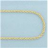 Image 2 : 18 Inch Rope Link Chain Necklace in 14k Yellow Gold