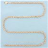 Image 1 : 18 Inch Rope Link Chain Necklace in 14k Rose Gold