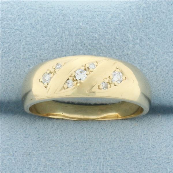 Diamond Band Ring in 14k Yellow Gold
