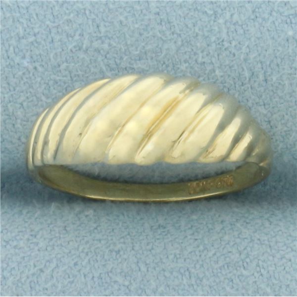 Shrimp Ring in 10k Yellow Gold