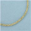 Image 2 : Rope Link Bracelet in 14k Yellow Gold