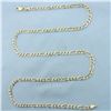 Image 1 : 24 Inch Figaro Link Chain Necklace in 10k Yellow Gold