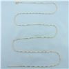 Image 1 : 30 Inch Italian Box Link Chain Necklace in 14k Yellow Gold
