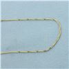 Image 2 : 30 Inch Italian Box Link Chain Necklace in 14k Yellow Gold