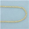 Image 2 : 20 Inch Rope Link Chain Necklace in 14k Yellow Gold