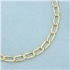 Image 2 : Italian Oval Cable Link Bracelet in 14k Yellow Gold