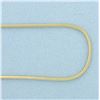 Image 2 : 16 Inch Italian Snake Link Necklace in 14k Yellow Gold