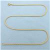 Image 1 : 16 Inch Italian Boston Link Chain Necklace in 14k Yellow Gold