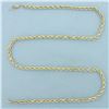 Image 1 : 20 Inch Rope Link Chain Necklace in 14k Yellow Gold