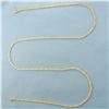 Image 1 : 24 Inch Byzantine Link Chain Necklace in 14k Yellow Gold
