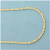 Image 2 : 24 Inch Byzantine Link Chain Necklace in 14k Yellow Gold
