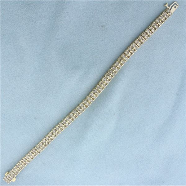 Diamond Tennis Bracelet in 10k Yellow Gold