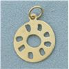 Image 1 : Cut Out Sun Charm or Pendant in 14k Yellow Gold