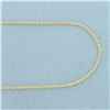 Image 2 : 16 Inch Wheat Link  Choker Necklace in 14k Yellow Gold