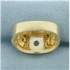Image 5 : Masonic Scottish Rite Diamond Ring in 14k Yellow Gold