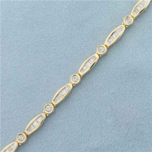 Diamond Tennis Bracelet in 14k Yellow Gold