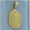 Image 1 : Cameo Pendant in 18k Yellow Gold