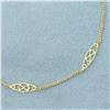 Image 2 : Infinity Station Link Bracelet in 14k Yellow Gold