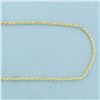 Image 2 : 22 Inch Rope Link Chain Necklace in 14k Yellow Gold