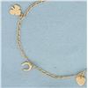 Image 2 : Charm Anklet in 18k Rose Gold