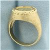 Image 3 : Mexican Dos Pesos Gold Coin Ring in 14k Yellow Gold