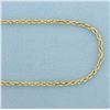 Image 2 : 20 Inch Rope Link Chain Necklace in 14k Yellow Gold
