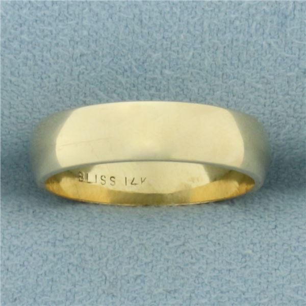Women's High Polish Wedding Band Ring in 14k Yellow Gold