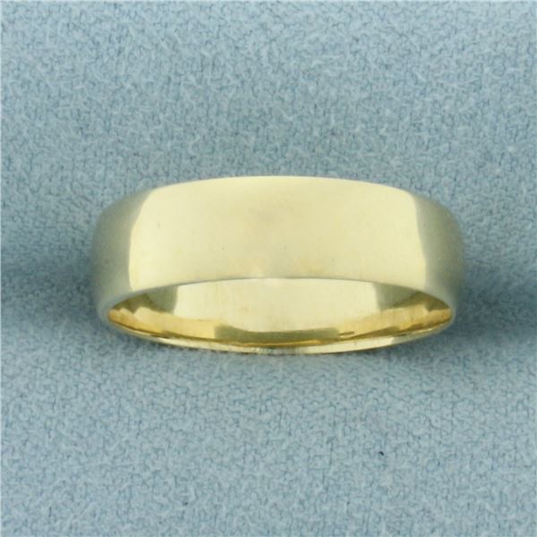 High Polish Wedding Band Ring in 10k Yellow Gold