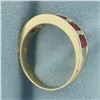 Image 3 : Ruby And Diamond Ring in 14K Yellow Gold