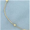 Image 2 : Ball Bead Station Bracelet in 18k Yellow Gold