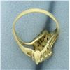 Image 4 : Ruby and Diamond Bypass Ring in 18k Yellow Gold