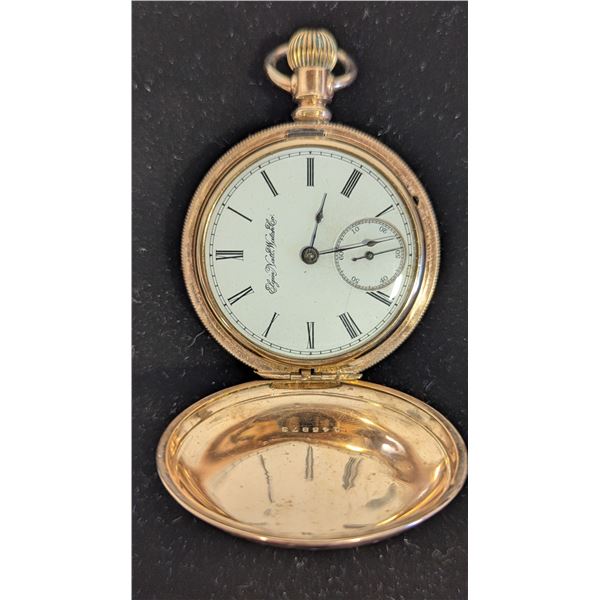 Anqitue Elgin National Watch Co. Hunter-Case Pocket Watch